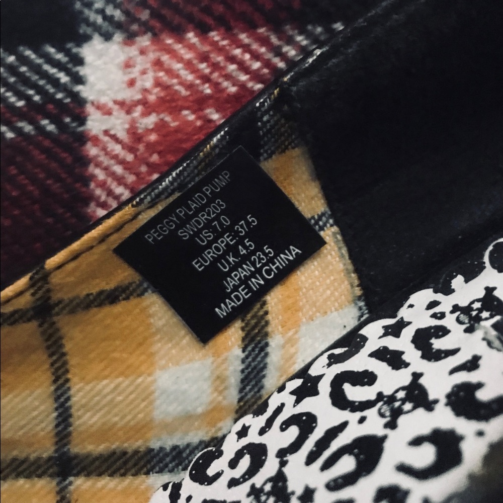 Draven Plaid Heels - Picture 3 of 4